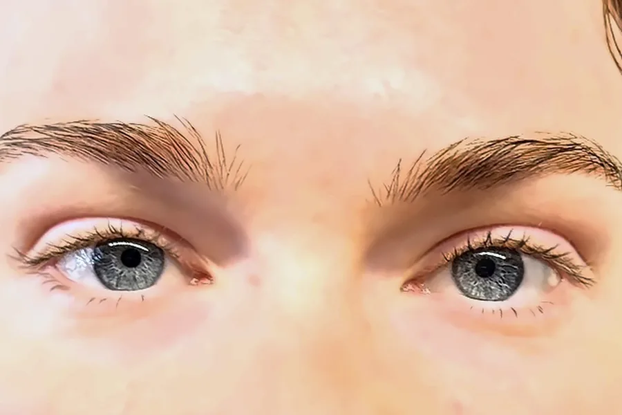 Before: Brow lamination with Korean lash lift and tint